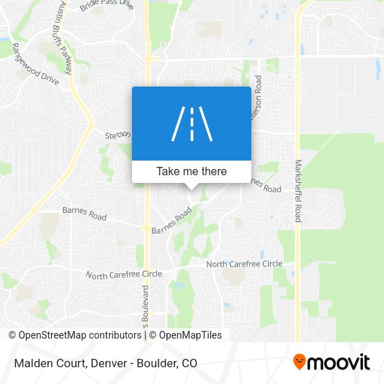 Malden Court map