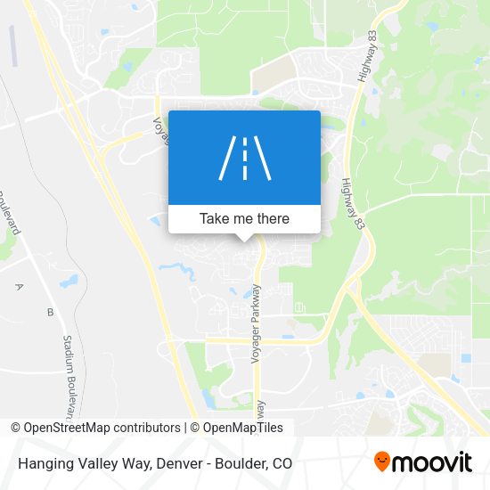 Mapa de Hanging Valley Way
