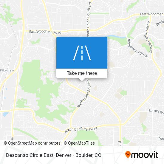 Descanso Circle East map