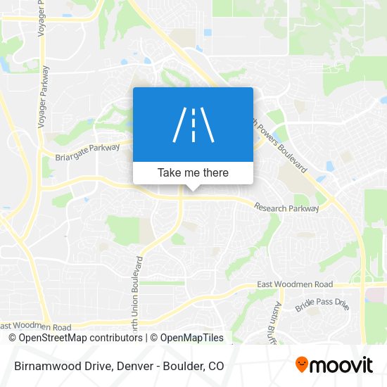 Birnamwood Drive map