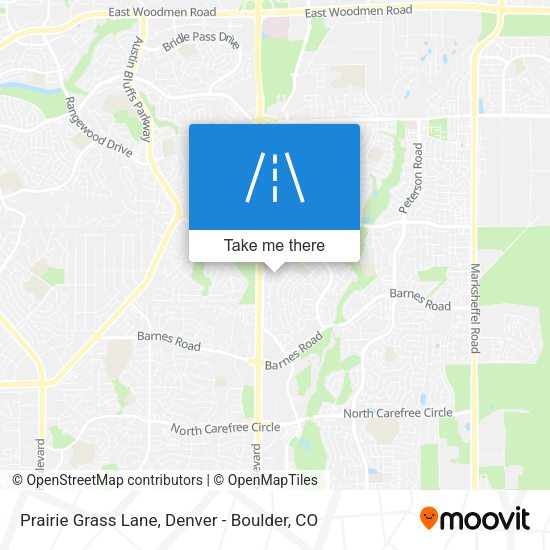 Prairie Grass Lane map