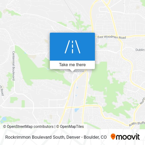 Rockrimmon Boulevard South map