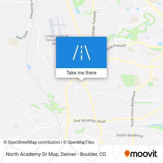 North Academy Dr Mup map