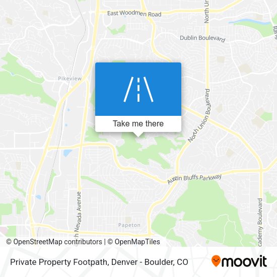 Private Property Footpath map
