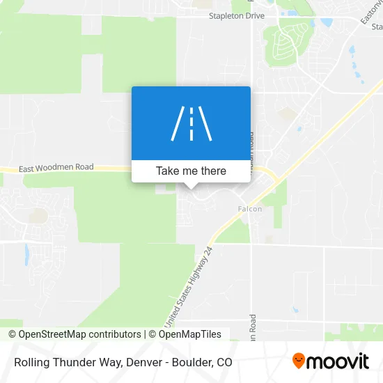 Rolling Thunder Way map