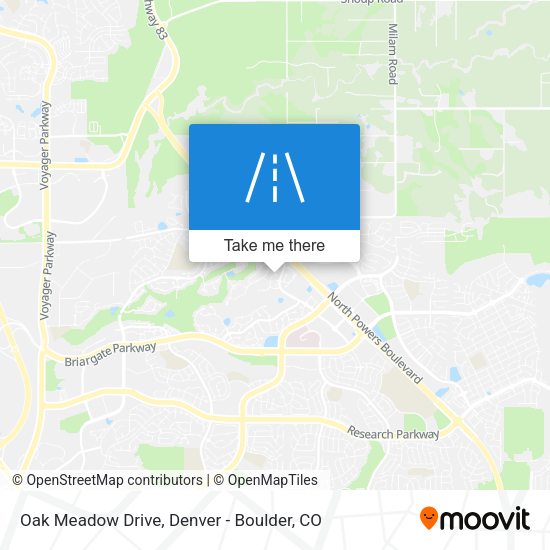 Mapa de Oak Meadow Drive