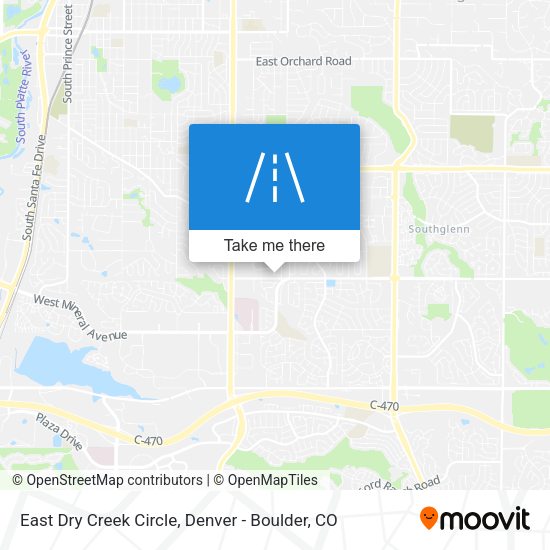 East Dry Creek Circle map