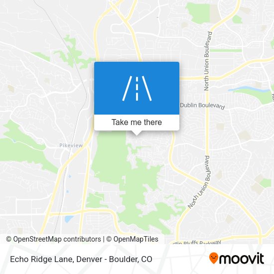 Echo Ridge Lane map