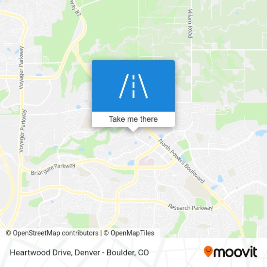Heartwood Drive map