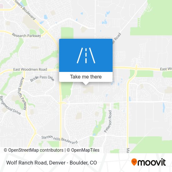 Wolf Ranch Road map