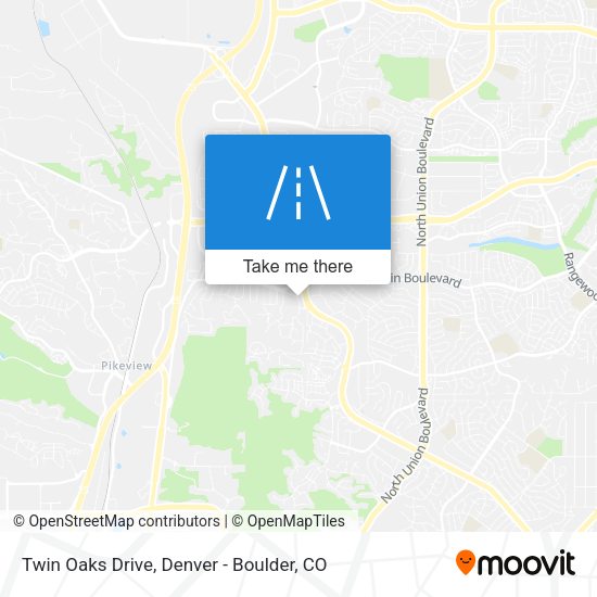 Mapa de Twin Oaks Drive