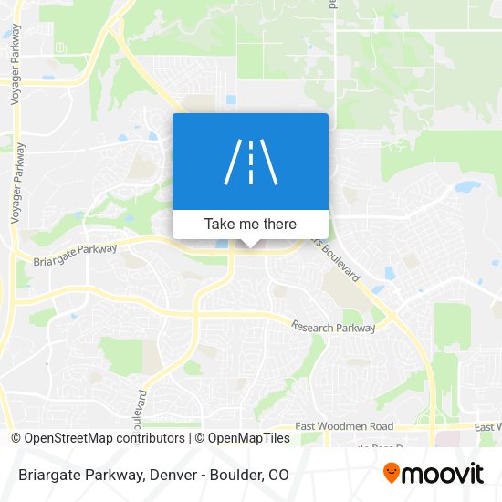 Mapa de Briargate Parkway