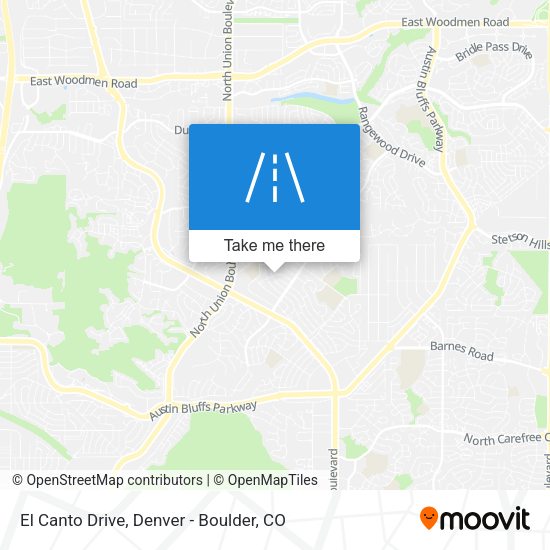El Canto Drive map