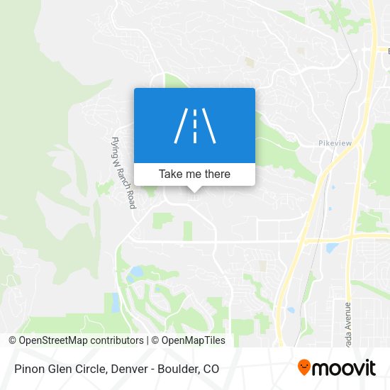 Pinon Glen Circle map