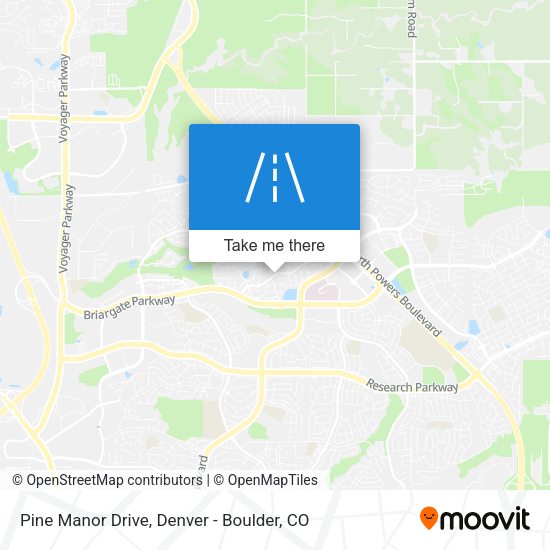 Pine Manor Drive map