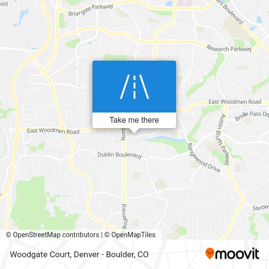 Mapa de Woodgate Court