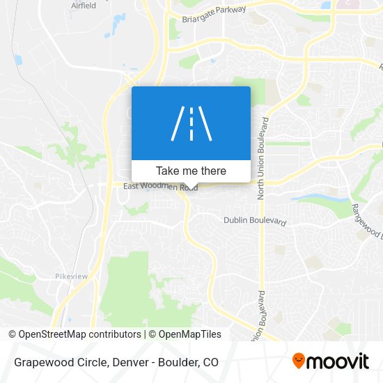 Grapewood Circle map