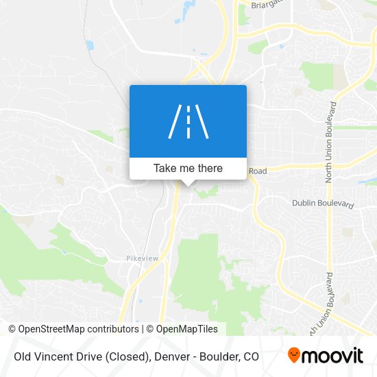 Mapa de Old Vincent Drive (Closed)