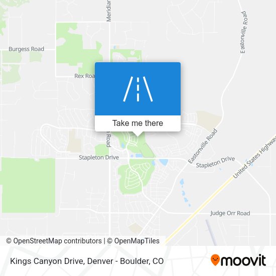 Mapa de Kings Canyon Drive