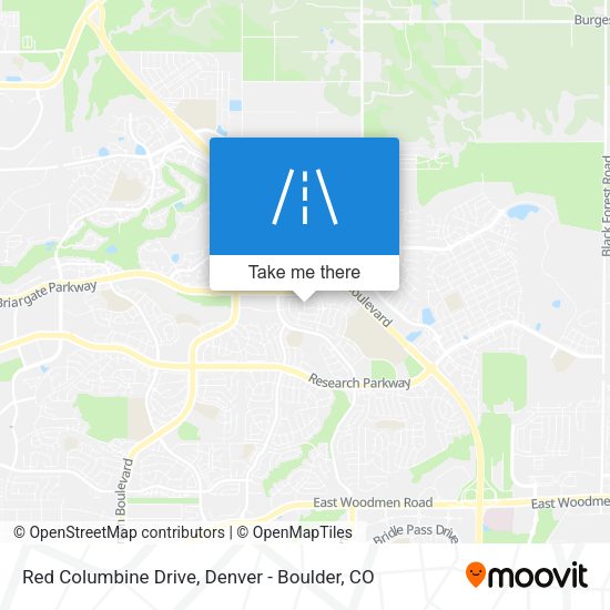 Red Columbine Drive map