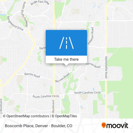 Boscomb Place map
