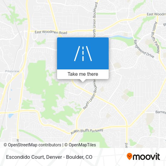 Escondido Court map