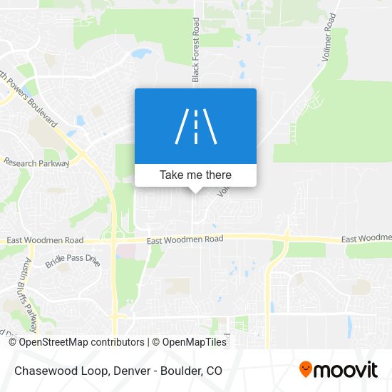 Chasewood Loop map