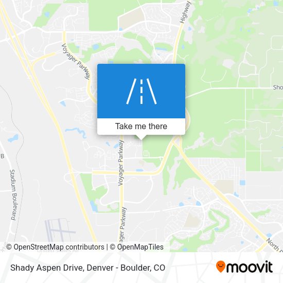 Mapa de Shady Aspen Drive