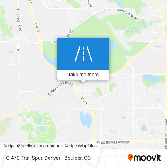 C-470 Trail Spur map