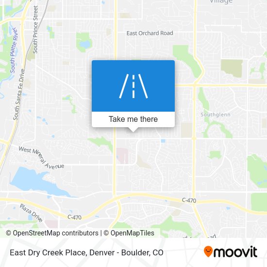 East Dry Creek Place map