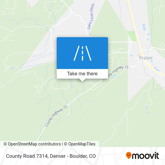 County Road 7314 map