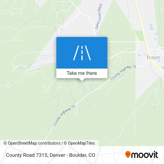 County Road 7315 map