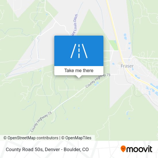 Mapa de County Road 50s