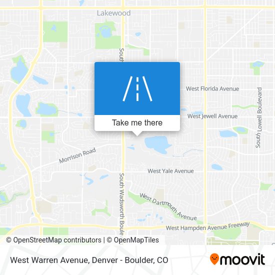 West Warren Avenue map