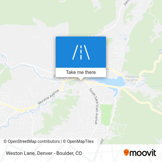 Mapa de Weston Lane