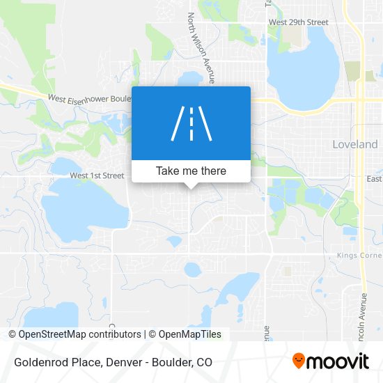 Goldenrod Place map