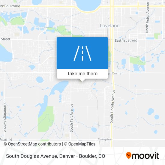 South Douglas Avenue map
