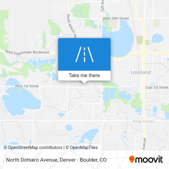 Mapa de North Dotsero Avenue