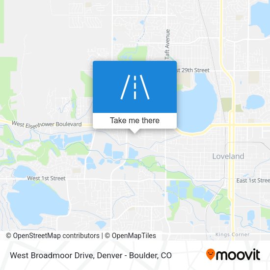 Mapa de West Broadmoor Drive