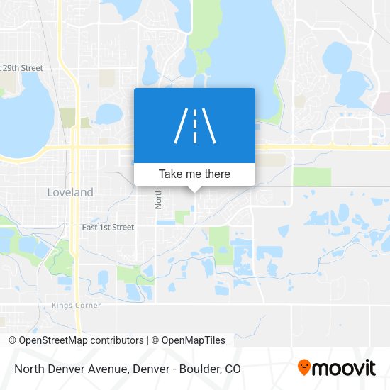 Mapa de North Denver Avenue