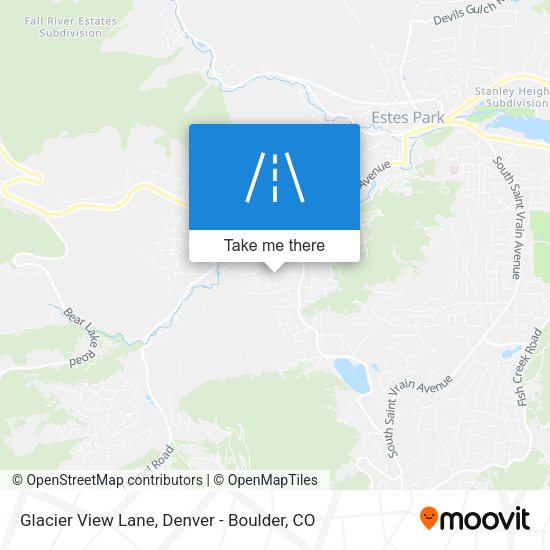 Glacier View Lane map
