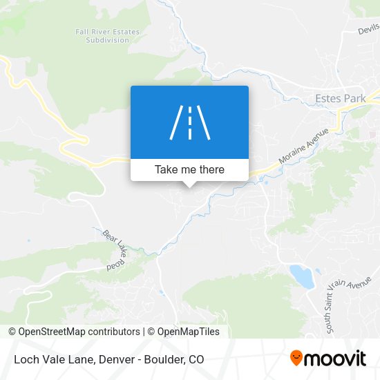 Mapa de Loch Vale Lane