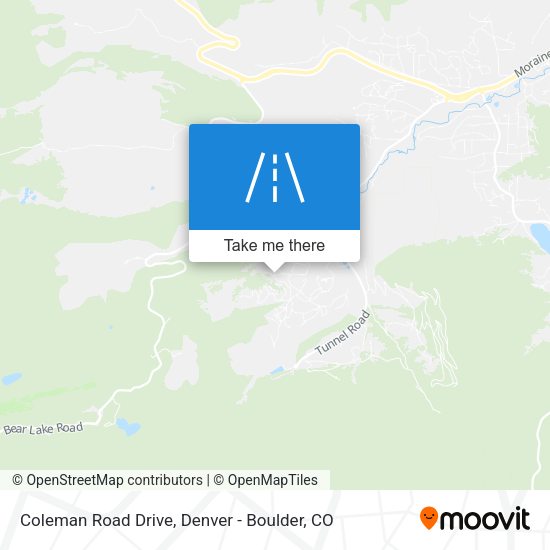 Coleman Road Drive map