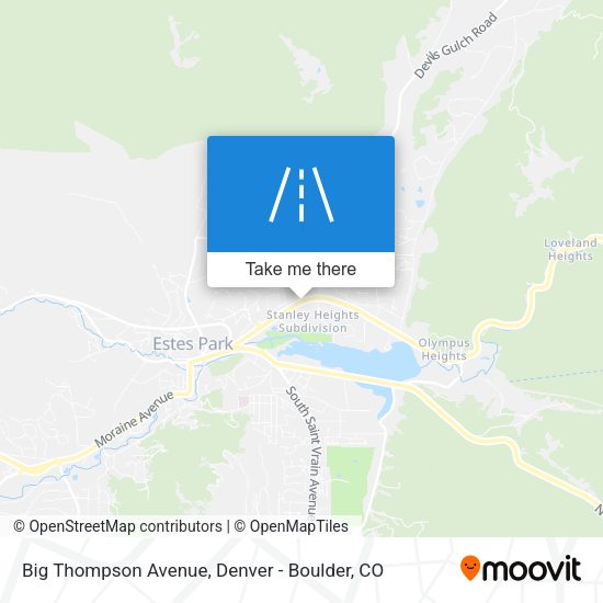 Big Thompson Avenue map