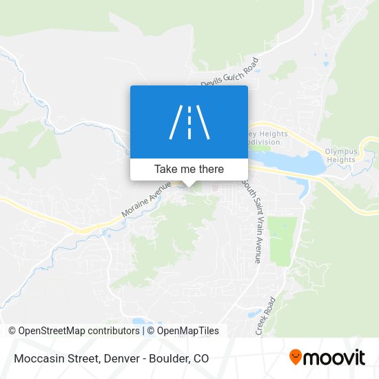 Moccasin Street map
