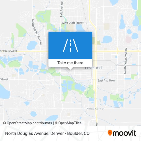 North Douglas Avenue map