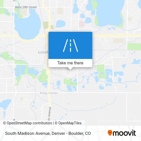 South Madison Avenue map