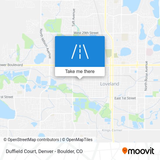 Mapa de Duffield Court