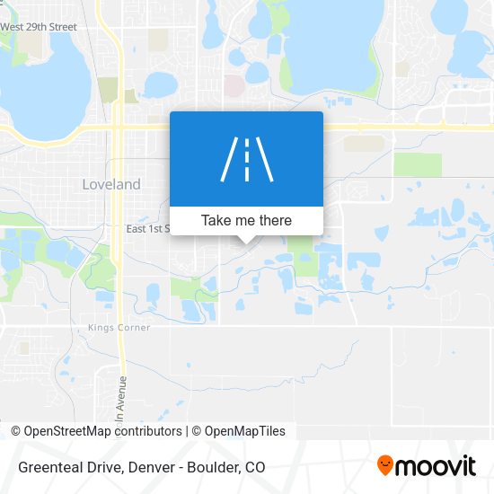 Greenteal Drive map