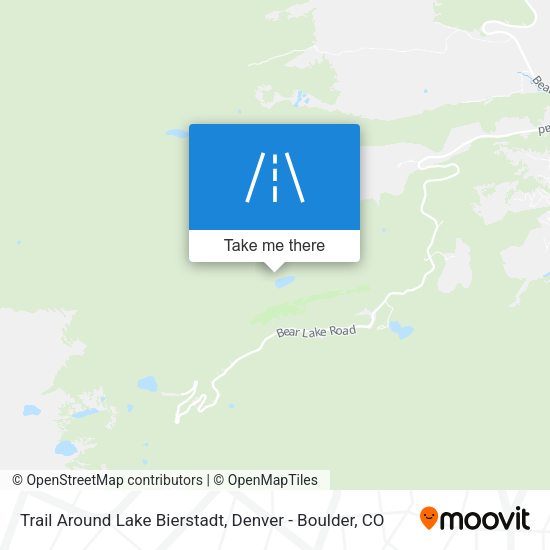 Trail Around Lake Bierstadt map
